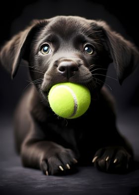 Tennis ball Dog