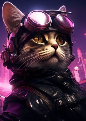 Cyberpunk Cat 