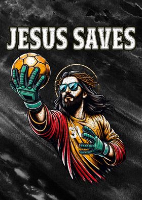 Funny Jesus Handball 