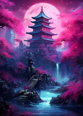 Cherry Blossom Japan Art