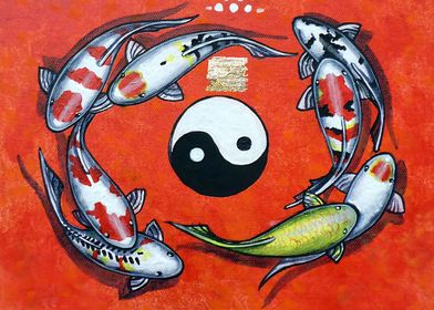 Koi Fish Yin Yang