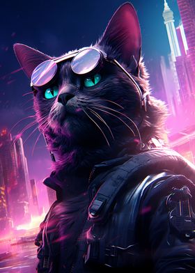 Cyberpunk Cat