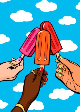 Summer and popsicles