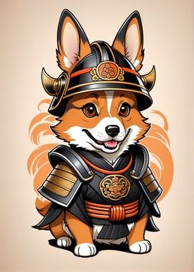 Samurai Corgi