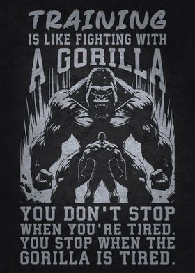 Training vs Fight Gorilla