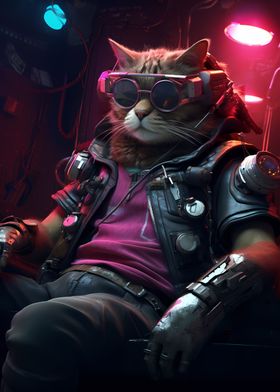 Cyberpunk Cat