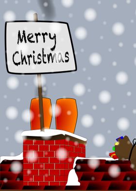Merry Christmas Roof Sign