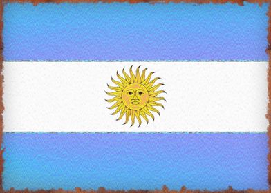 vintage argentina flag