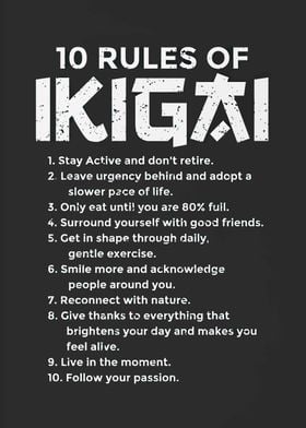 10 Rules of ikigai