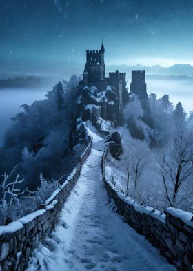 Castle on a Snowy Peak