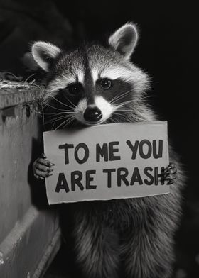 Funny Raccoon Trash Panda