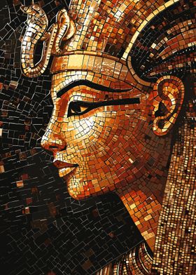 Cleopatra Queen Mosaic