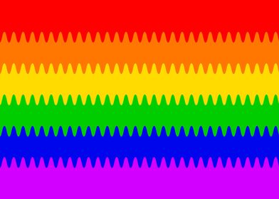 Rainbow Grunge Flag