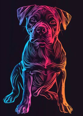 Dog Pet Neon