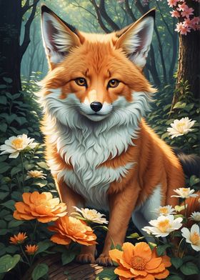 The Fox and the Flowers