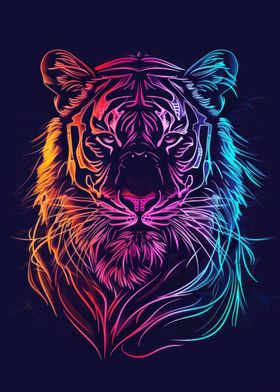 Neon Tiger Animal