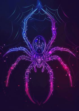 Neon Spider Animal