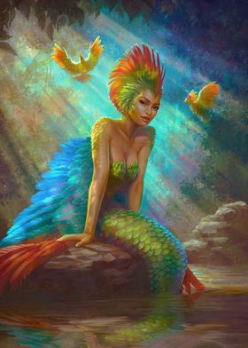 Turaco Mermaid