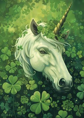 Unicorn St Patricks Day