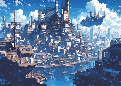 Fantasy Industrial City