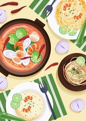 Food Cuisine Illustration