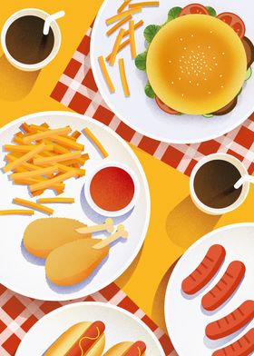 Fast Food Paintings