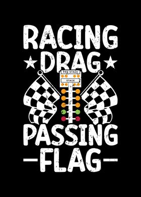 Racing Drag Passing Flag