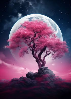 Cosmic Sakura Tree