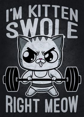 Kitten Swole Right Meow