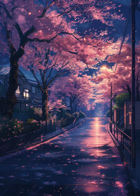 Midnight Sakura Serenade