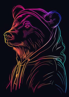 Bear Neon Animal