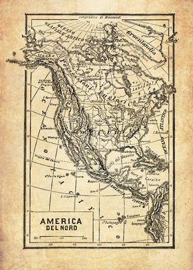 North America map