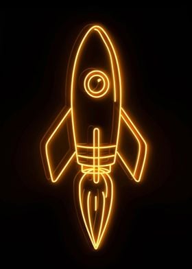 Rocket Golden Neon