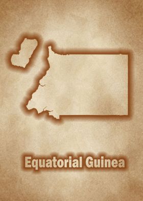 Equatorial Guinea map glow