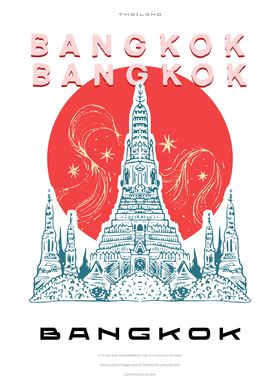 Bangkok city poster