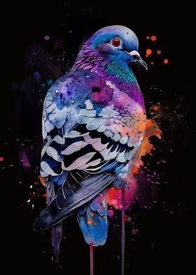 Pigeon Watercolor