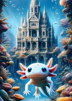 Axolotle Underwater Castle