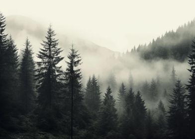 Dark Forest Landscape