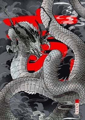 Dark Japanese Dragon