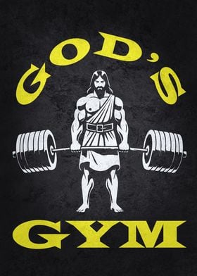 Gods Gym Jesus Lifting