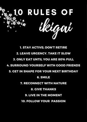 10 Rules of ikigai