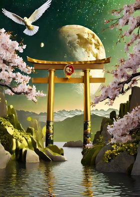 Abstract Bonsai Tree Torii