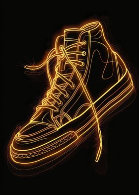 Shoe Golden Neon