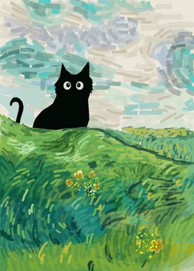 black cat monet 