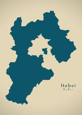 Hebei China map