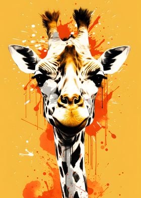 Giraffe Painting Animal