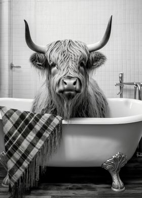 Cow on the Bathroom