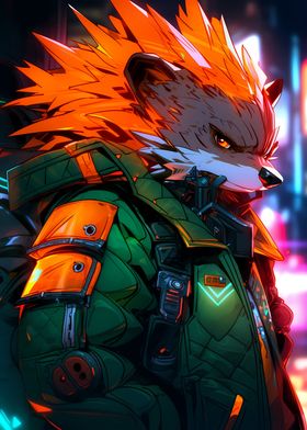 Cyberpunk Hedgehog