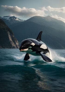 Majestic Orca Whale Killer