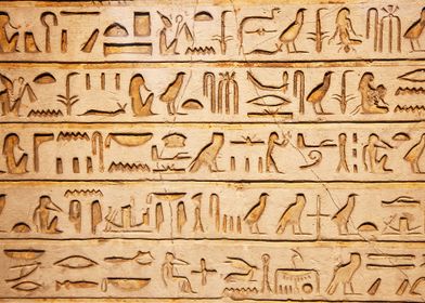 Hieroglyphs Ancient Egypt 